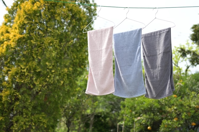 スリムバスタオル 6枚（スモークブルー）泉州タオル フェイスタオル 以上 バスタオル 未満【泉州タオル 国産 吸水 普段使い シンプル 日用品】