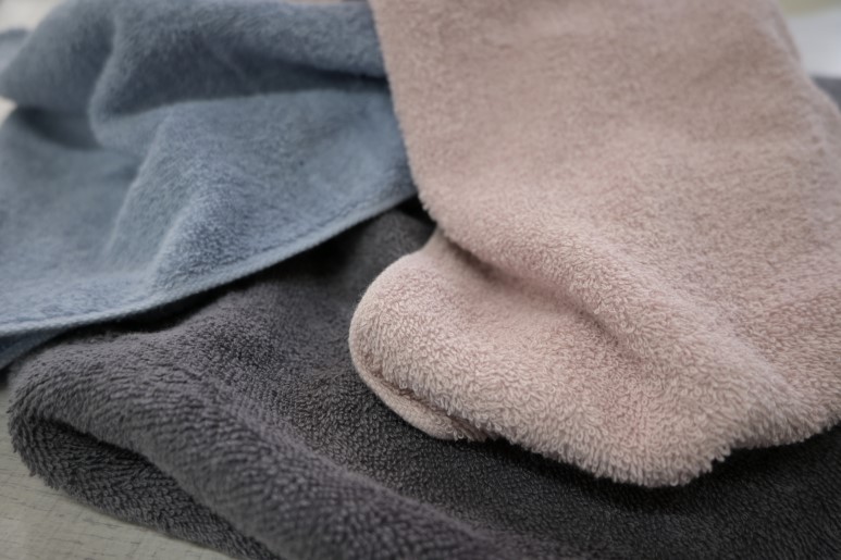 スリムバスタオル 6枚（ピンクグレー）泉州タオル フェイスタオル 以上 バスタオル 未満【泉州タオル 国産 吸水 普段使い シンプル 日用品】