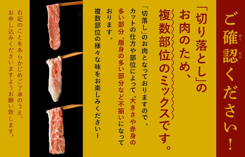 【3パック】味付け 黒毛和牛切り落とし 1.2kg 小分け 400g×3 訳あり 部位不揃い 特別寄附金額 G1429