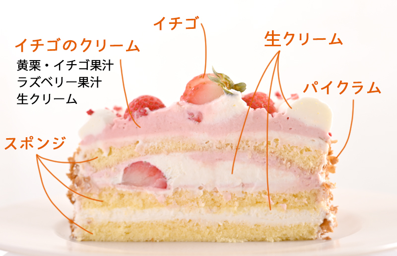 いちごのモンブラン （冷凍ケーキ） 12cm×1台【洋菓子 スイーツ おやつ てんさい糖 冷凍ケーキ】