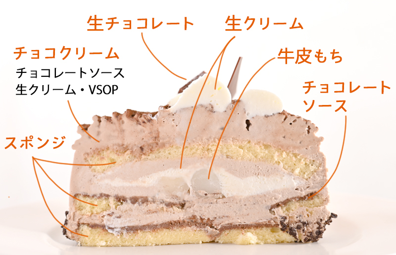 生チョコモンブラン （冷凍ケーキ） 12cm×1台 099H2838