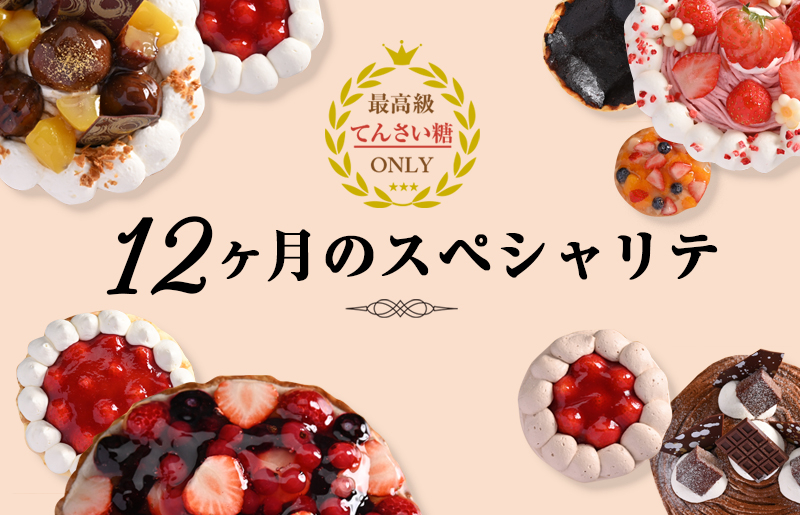 12ヶ月のスペシャリテ 定期便 全12回【毎月配送 洋菓子 スイーツ おやつ てんさい糖 冷凍】 099Z191