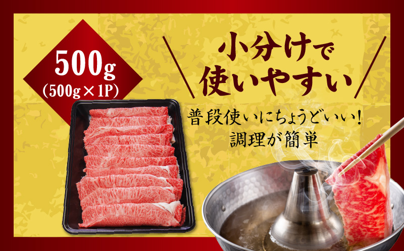 【氷温熟成×極味付け】【A5等級和牛】赤身スライス（うで） 500g×1P 小分け すき焼き しゃぶしゃぶ用 丸善味わい加工 mrz0048