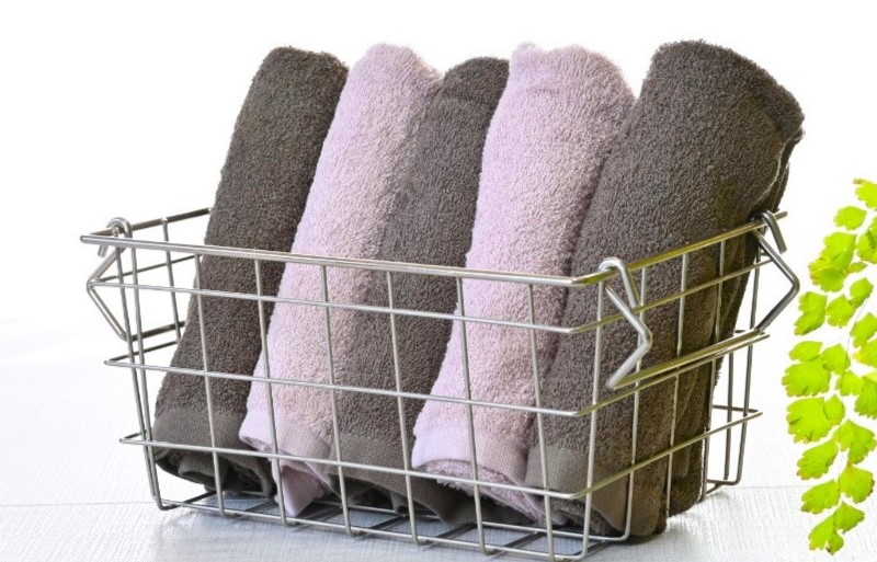 ふんわりやさしいモノトーンタオル 5枚セット（ココア＆ピンクグレー）35×80cm 泉州タオル【泉州タオル 国産 吸水 普段使い シンプル 日用品】