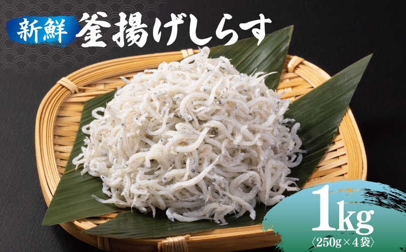 新鮮 釜揚げしらす 合計 1kg 小分け 250g×4P 015B296