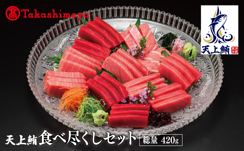 【高島屋選定品】天上鮪 食べ尽くしセット 合計420g（大トロ/中トロ/赤身）【刺身 海鮮丼 鮪 まぐろ マグロ 小分け】 TTR0001