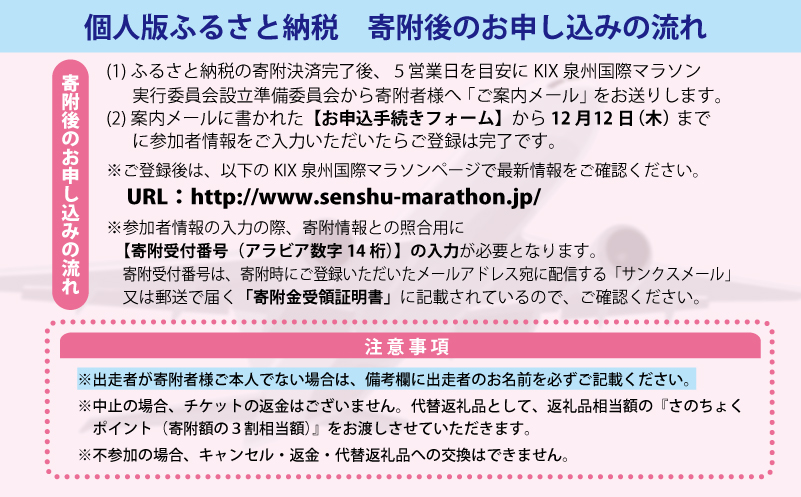 第32回KIX泉州国際マラソン大会 ハーフマラソン（21.0975km）出走権 099H3091