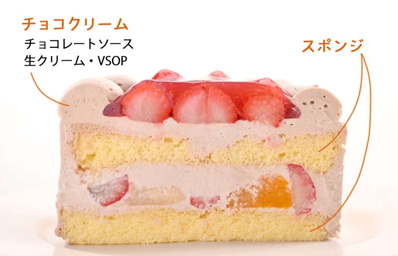 【年内発送】 生チョコデコレーション （冷凍ケーキ） 12cm×1台 099H2837y