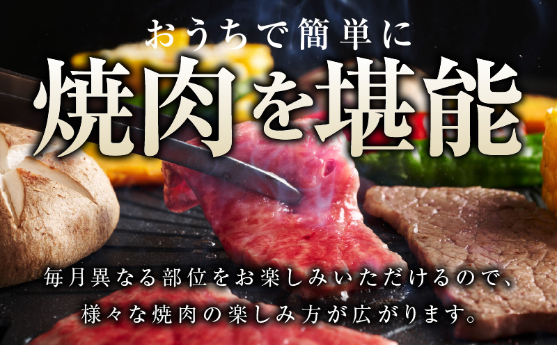 焼肉定期便 総量6.8kg（肩ロース／牛タン／牛ハラミ）全6回 丸善味わい加工【毎月発送コース】 099Z242