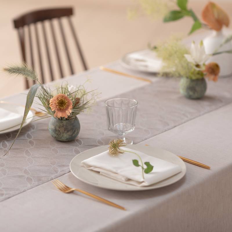 テーブルクロス Azulejo／アズレージョ カカオ