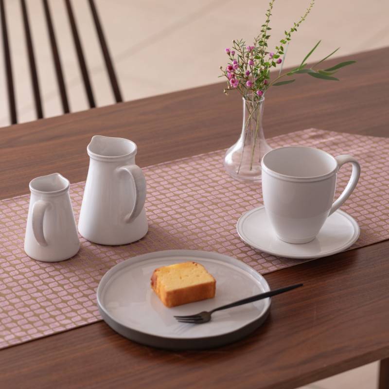 Calm Table runner with tassel／カルム テーブルランナー タッセルつき Sサイズ プラム