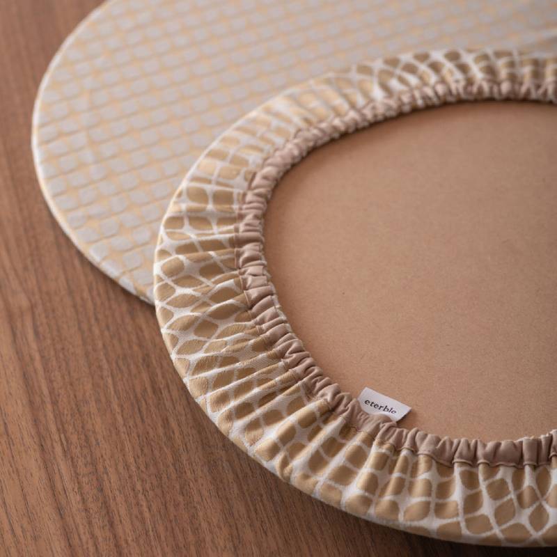 丸形ランチョンマット Calm Round Luncheon mat／カルム プレイスマットなし スノー wsg0043