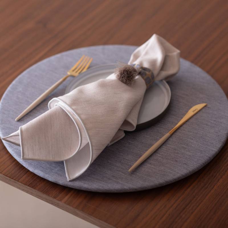 丸形ランチョンマット Azulejo Round Luncheon mat／アズレージョ プレイスマットあり インディゴ