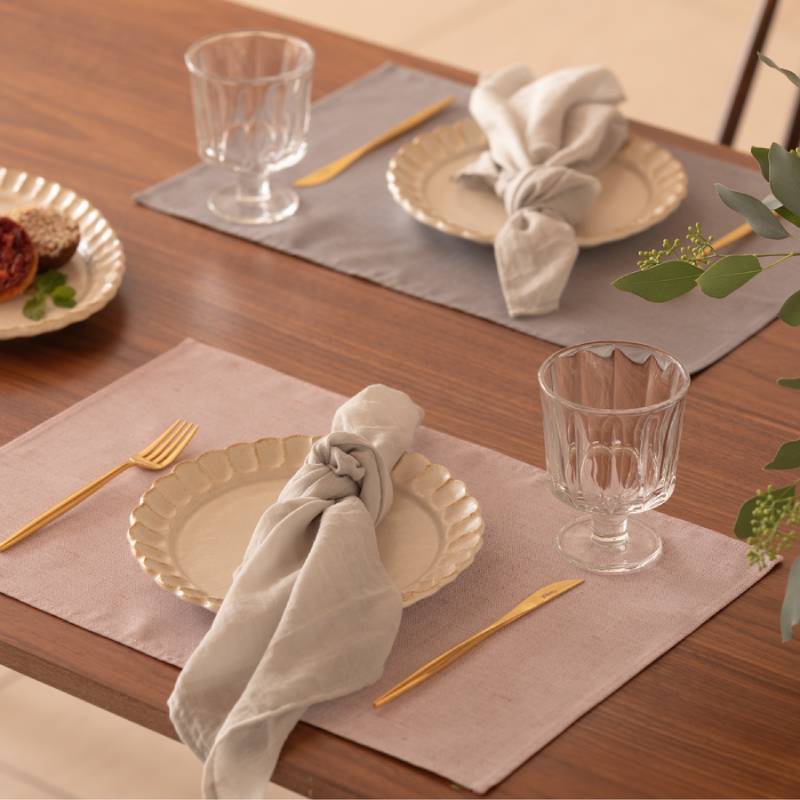 ランチョンマット eterble fabric Blanche Luncheon mat／エターブルファブリックブランシュ プラム wsg0059