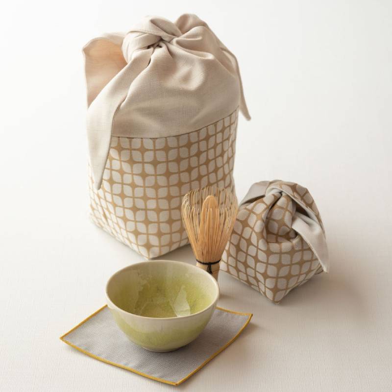 eterble sado Tea bowl bag／エターブル茶道 茶碗袋 Mサイズ スノー wsg0100