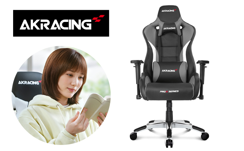 【ふるさと納税限定】AKRacing Pro-X Gaming Chair (Grey) JP エーケーレーシング ゲーミングチェア（ヘッドレスト・ランバーサポート付き） 099H3161