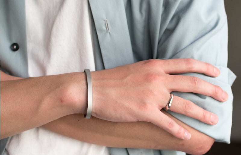 【スピード発送】バングルPRESS シルバーホーニング