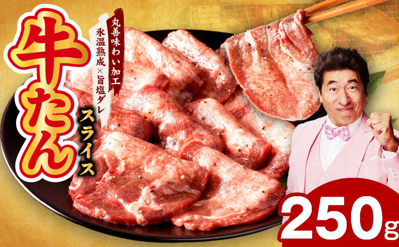 【特別規格】牛たん スライス 250g×1P【氷温熟成×旨塩ダレ 焼肉 アウトドア キャンプ BBQ】 mrz0096