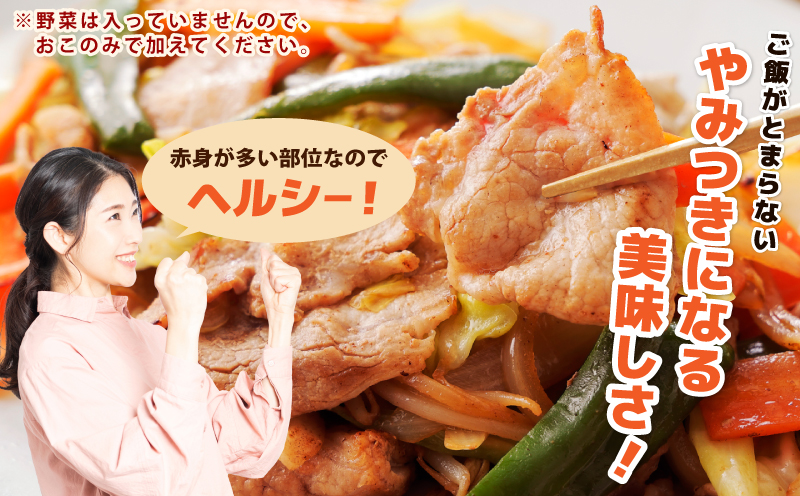 国産 豚スライス(豚もも) タレ漬 1kg(250g×4パック) 小分け 時短 焼くだけ 簡単