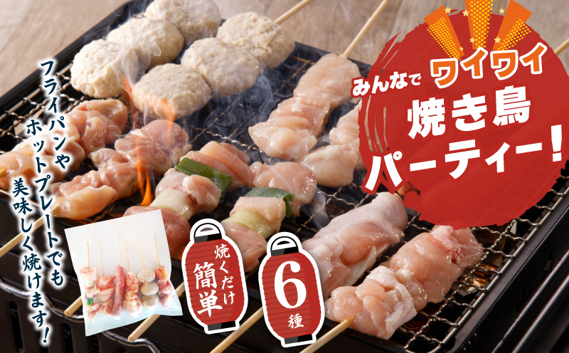 桜文 焼き鳥 6種30本セット やきとりのタレ付き 個包装