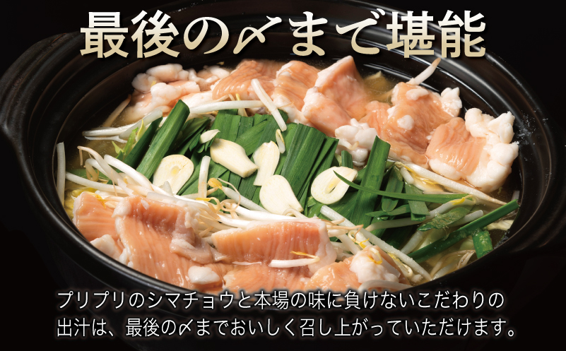 牛もつ鍋セット スープ付 合計約18人前【味付け 小分け 牛肉 ホルモン 醤油ベーススープ 簡単調理 3人前×6セット】 099H3381