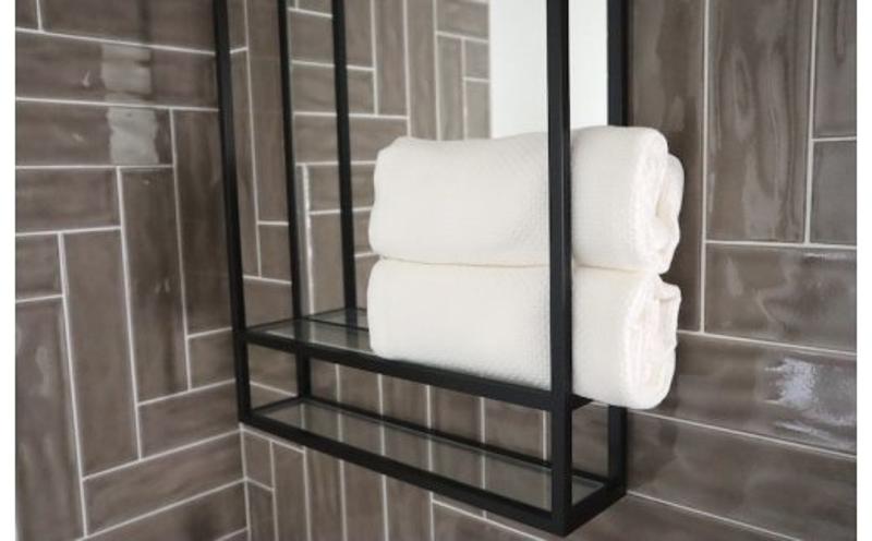 【ハニカム織】“軽くてすぐ乾く”大きめバスタオル２枚セット（ホワイト）