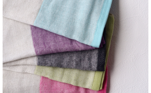  【梅炭和紙糸で吸水＆抗菌効果】泉州南部織 梅炭ふきん5枚セット