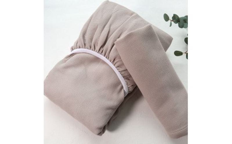 【tissu de coton/ハニカム織】泉州南部織 BED用シングルシーツ＆ピロー（BE）