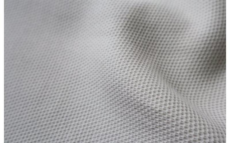 【tissu de coton/ハニカム織】泉州南部織 「ボックス」シングルシーツ＆ピロー（LGY）