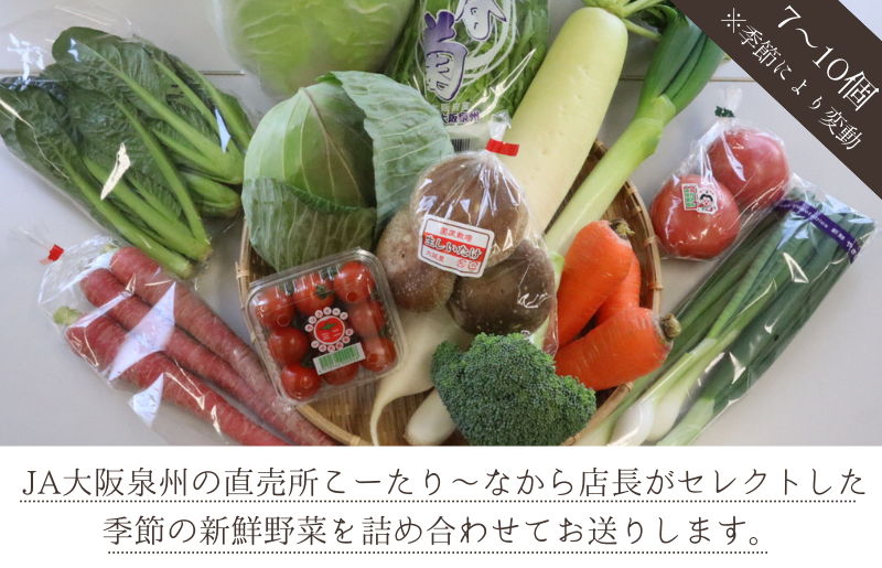 直売所店長セレクト季節の野菜セット 005A178