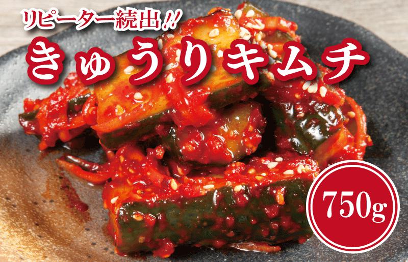 【リピーター続出！】こだわりきゅうりキムチ 750g【新鮮野菜 高評価 人気 惣菜 きむち 漬物 韓国グルメ おつまみ 家計応援】 099H3027