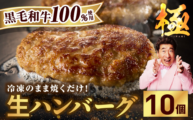 黒毛和牛100％ 極み生ハンバーグ（180g）×10個