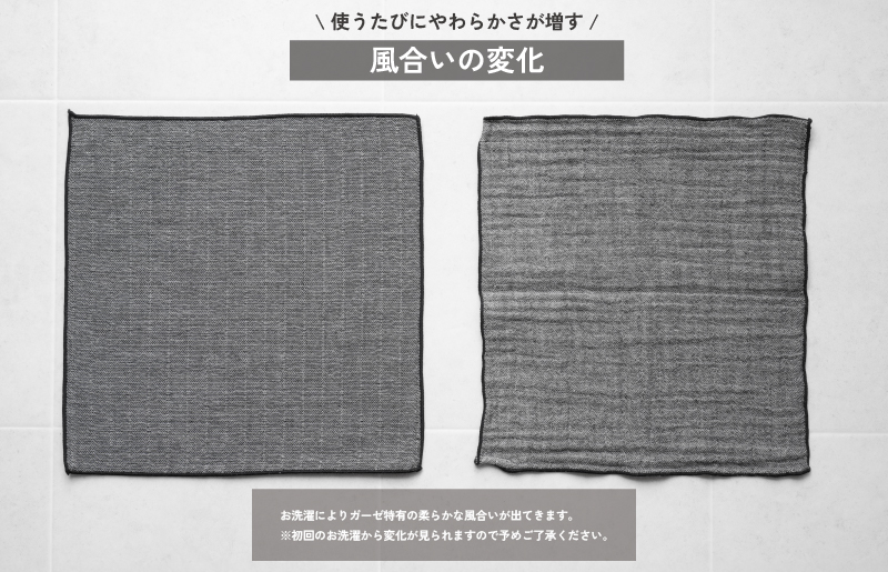 【スピード発送】tsutsumiハンカチ単品ハンカチギフト（ブラック）【ハンカチ 泉州タオル 普段使い ギフト 日用品 家族 はんかち】