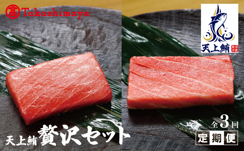 【高島屋選定品】<東洋冷蔵> 天上鮪 贅沢セット 定期便 全3回【毎月配送 刺身 海鮮丼 鮪 まぐろ マグロ 小分け】