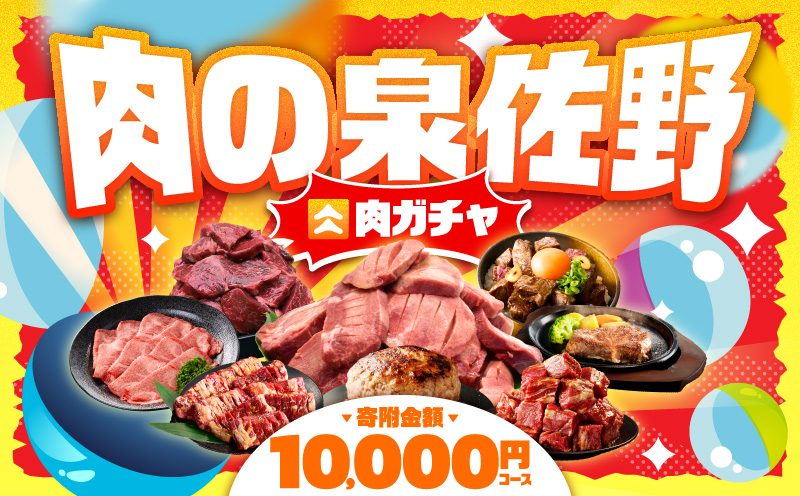 [期間限定]肉の泉佐野 ガチャ(寄附10,000円コース)[牛肉 焼肉 牛タン ハラミ カルビ BBQ ハンバーグ お楽しみ 大阪 泉佐野 大阪府 泉佐野市]