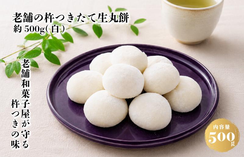 【無添加】老舗職人の杵つき生丸餅（白）約500g 【小分け 50g×10個 解凍するだけで“つきたて”の粘りと香り】