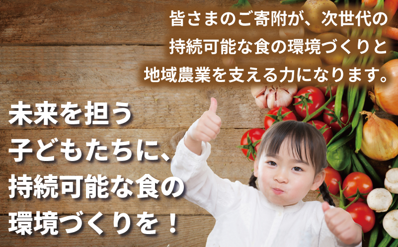【返礼品なし】SDGs持続可能な食の環境づくり！オーガニック給食と地産地消 推進応援寄附（大阪府泉佐野市）