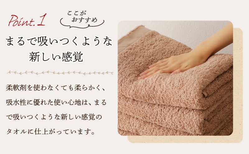 MAISON BLANC タオルセット テラコッタ（バスタオル／フェイスタオル／バスマット） 【タオル 泉州タオル 単色 吸水 普段使い 無地 シンプル 日用品 ふわふわ ふかふか 家族 ファミリー】