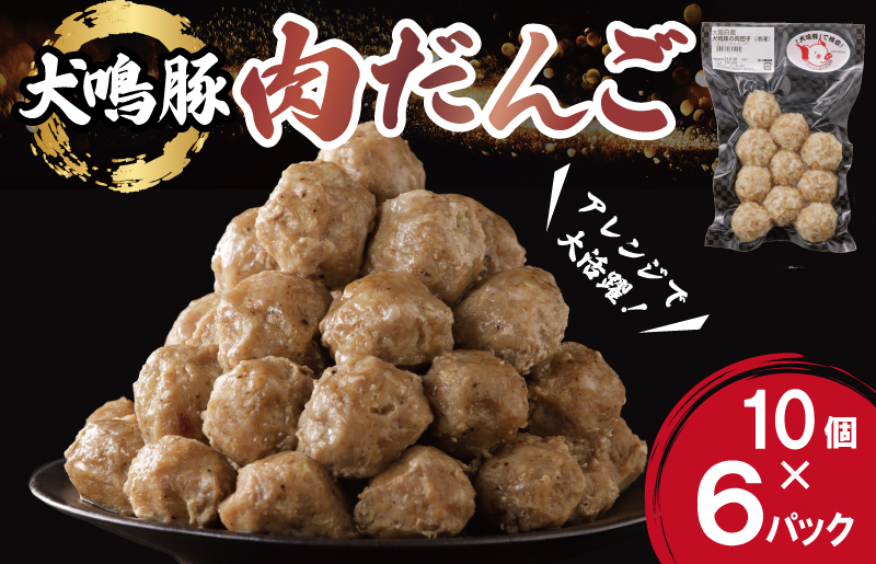 【泉佐野ブランド豚】犬鳴豚の手作り肉団子（60個入り）【国産 豚肉 泉佐野ブランド豚 犬鳴ポーク】