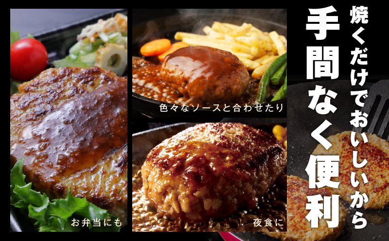 肉の泉佐野 ハンバーグ 30個（合計3.6kg）【黒毛和牛 なにわポーク入り 120g×30個 小分け 冷凍 ストック 人気 総菜 はんばーぐ 焼くだけ 簡単調理 おかず お弁当 大阪 泉佐野 大阪府 泉佐野市】