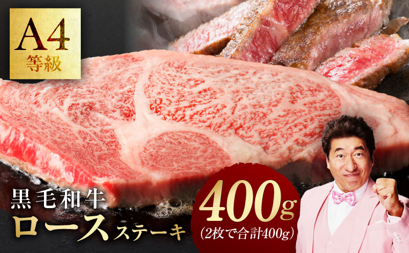 【氷温熟成×極味付け】黒毛和牛A4等級 ロースステーキ400g（2枚で合計400g）