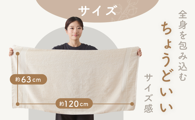 ナチュラル バスタオル 3枚セット【ホテル仕様 上質 厚手 吸水性 泉州タオル たおる ギフト 国産】