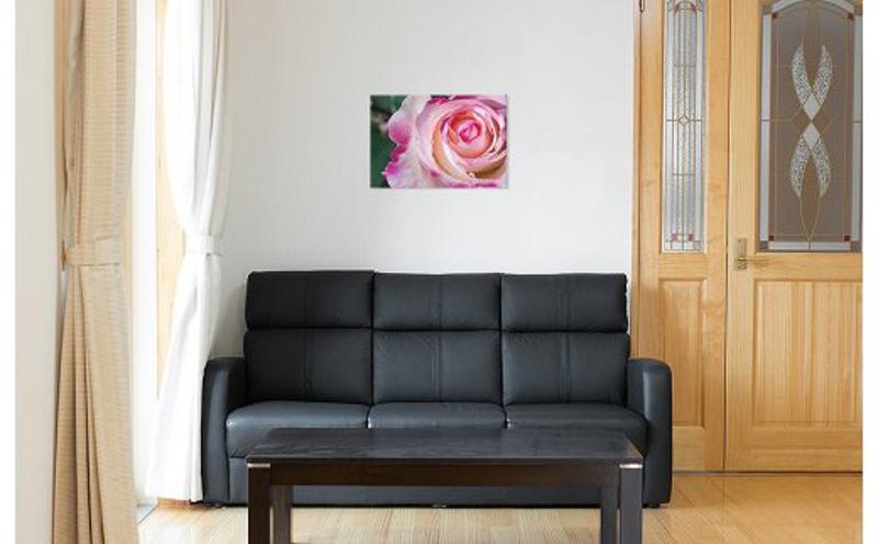 レザーフォトパネル 60cm×40cm【写真パネル オーダー 合成皮革製 手作業 インテリア】