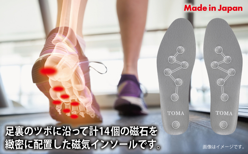 【スピード発送】TOMA磁気インソールM〜Lsize（24cm〜30cm）