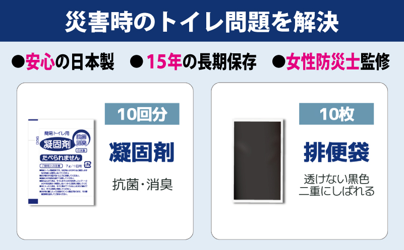 【スピード発送】SAFETYTOILET10 非常用 簡易トイレ 携帯トイレ 防災 日本製