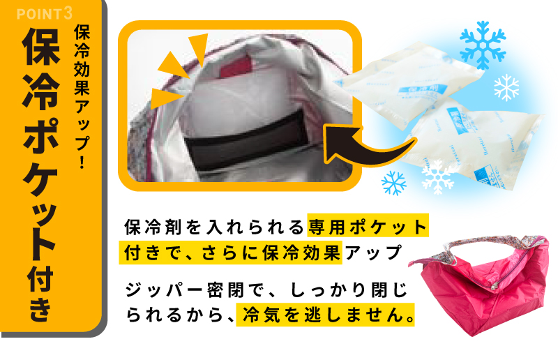 ALOHAS ORIBA Cooler 保冷バッグL Pink【日用品  買い物 鞄 バッグ ばっぐ エコバッグ 保冷】
