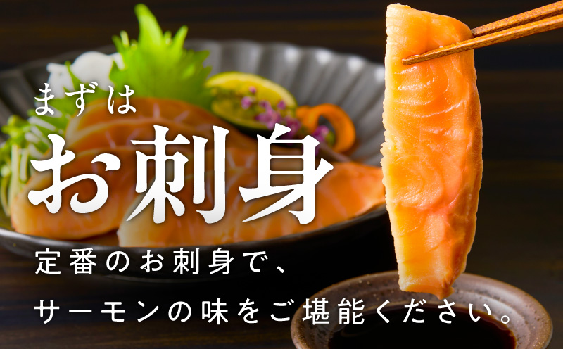 お刺身用 サーモン トラウト 1kg【小分け 約250g×4P ポーション ブロック 柵 訳あり サイズ不揃い さーもん 数量限定 大阪 泉佐野 大阪府 泉佐野市】