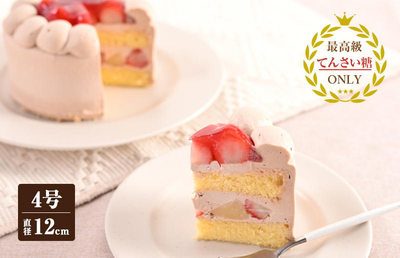 生チョコデコレーション （冷凍ケーキ） 12cm×1台【洋菓子 スイーツ おやつ てんさい糖 冷凍ケーキ】