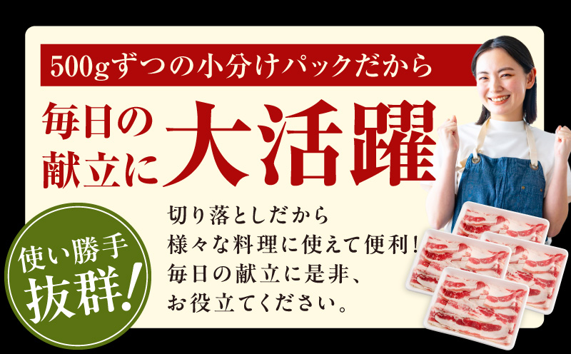 牛バラ肉 切り落とし 2kg【氷温熟成×極味付け 小分け 500g×4P 焼くだけ 簡単調理】