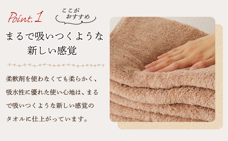MAISON BLANC フェイスタオル テラコッタ 20枚【タオル 泉州タオル 単色 吸水 普段使い 無地 シンプル 日用品 ふわふわ ふかふか 家族 ファミリー】